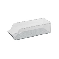 Mantén tus alimentos frescos y organizados con el organizador de acrílico para refrigerador de la marca 5FIVE. Fabricado en poli