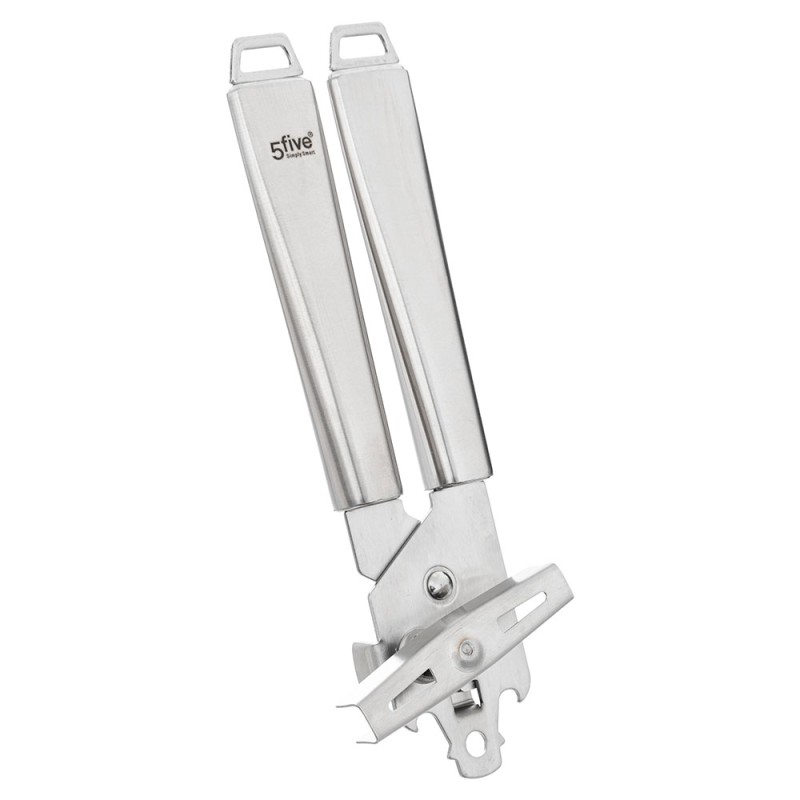 Abre tus latas con facilidad con el Abrelatas de Acero Inoxidable 5FIVE. Fabricado en acero inoxidable resistente en un elegante