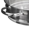 La vaporera de 24 cm, ideal para cocinar al vapor de manera saludable y conservar los nutrientes de los alimentos. Su diseño res