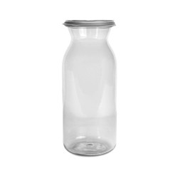 El contenedor con taza medidora de 1.3 L es una solución práctica y resistente para almacenar alimentos. Su diseño incluye una t