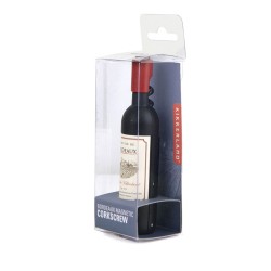 Esta mini botella de vino práctico te ayuda a abrir los de tamaño completo. El abrebotellas se abre para revelar un sacacorchos.