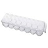 Huevera para 12 huevos, ideales para almacenar y proteger, de plástico resistente, con tapa, apilable y fácil de limpiar.
