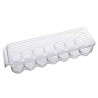 Huevera para 12 huevos, ideales para almacenar y proteger, de plástico resistente, con tapa, apilable y fácil de limpiar.