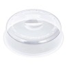 Tapa anti salpicaduras para Microondas evita ensuciar tu micro de los alimentos, material de plástico libre de BPA, con agarrade