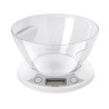 Bascula digital de cocina con recipiente removible, pantalla LCD, Pesa a partir de 5 Gramos hasta 5 Kilos, función Tara para aña