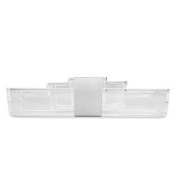 Set de organizadores de plástico transparentes ideales para organizar cajones y alacenas, de material resistente y fáciles de li