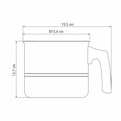 Practicidad y eficiencia en su cocina con el hervidor Tramontina Rockstar en aluminio con revestimiento interno y externo en ant