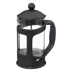 La prensa francesa de 800 ml permite preparar café con un sabor intenso y auténtico. Su filtro de acero inoxidable asegura una e