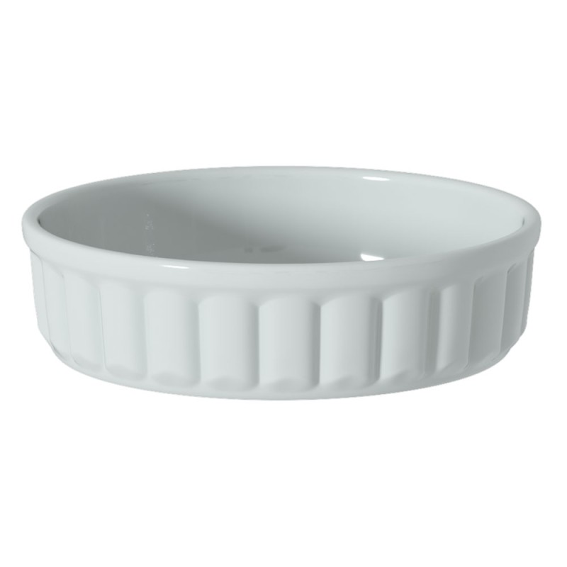 El refractario redondo para crème brûlée es perfecto para preparar este delicado postre, garantizando una cocción uniforme. Su d