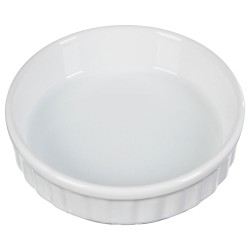 El refractario redondo para crème brûlée es perfecto para preparar este delicado postre, garantizando una cocción uniforme. Su d
