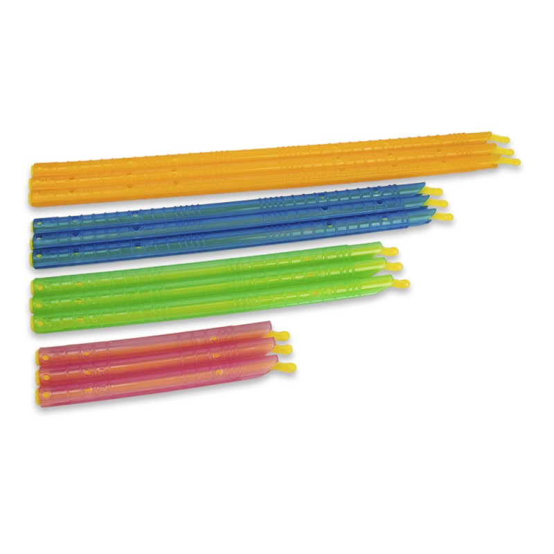 Juego de 12 clips para bolsa, son ideales para mantener tus alimentos frescos por más tiempo. Su diseño resistente y de fácil us