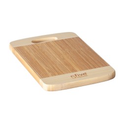 Tabla para picar de bambú, resistente y duradera, ideal para cortar y preparar alimentos. su material natural es seguro para los
