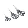 Set De 3 Tijeras Multiusos Gris