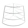 Este práctico soporte para platos de esquina de tres niveles es el complemento ideal para la cocina o la despensa. Su diseño com
