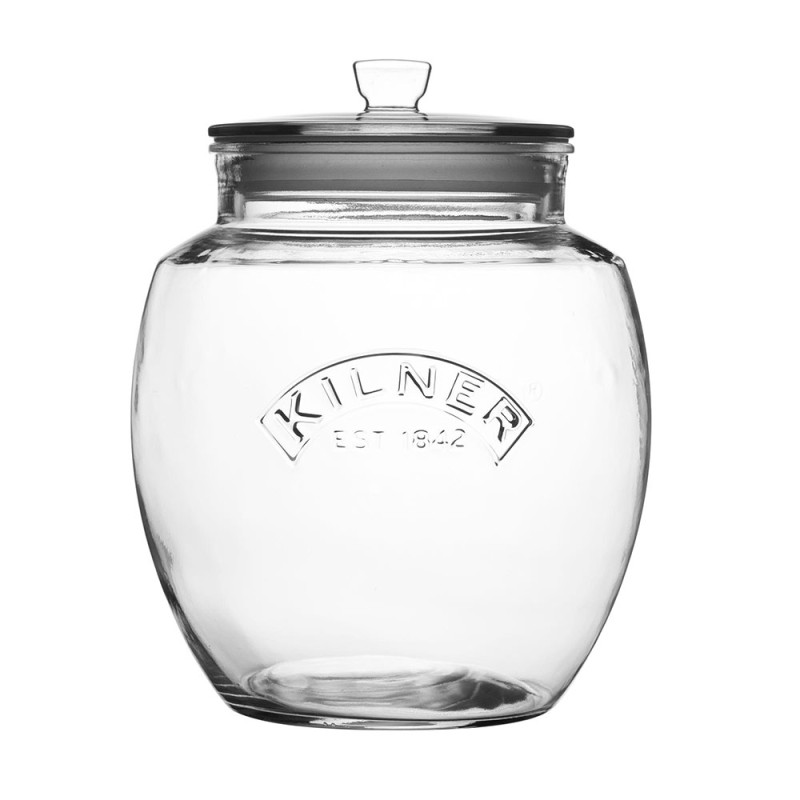 Frasco universal kilner® de 0,85 litros, es perfecto para almacenar té, café, azúcar y alimentos secos con un toque elegante. Su