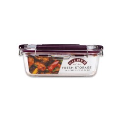 Contenedor de vidrio kilner® de 1,4 litros, ideal para almacenar y cocinar con frescura garantizada. Su diseño apilable y sosten