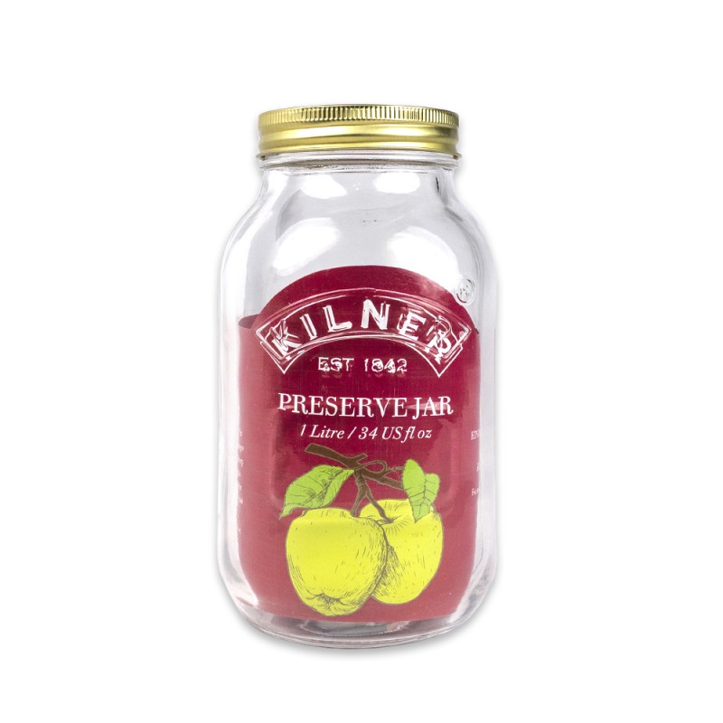 Botella conserva kilner® de 1 litro, es perfecta para almacenar y preservar líquidos con frescura garantizada. Su diseño sosteni