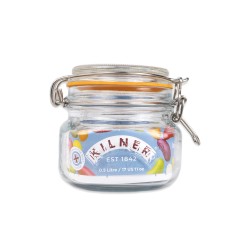 Frasco clip cuadrado de 500 ml, ideal para conservar chutneys, frutas encurtidas y almacenar alimentos secos como arroz y lentej