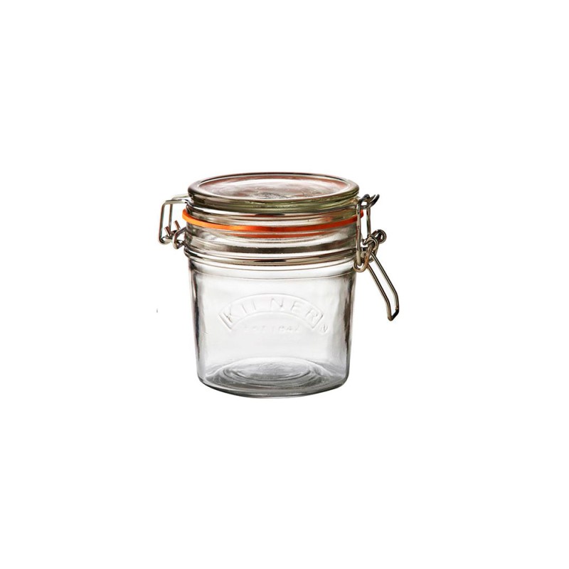 Frasco clip redondo de 500 ml, es ideal para conservar mermeladas, chutneys y almacenar alimentos secos como té, café y cereales