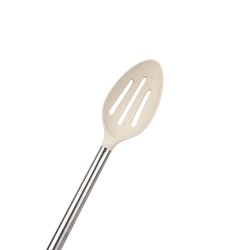 La cuchara ranurada bonita home es una herramienta práctica y ecológica, ideal para cocinar y servir alimentos. Diseñado para un