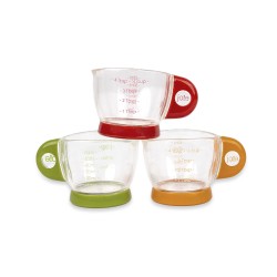 Mini taza medidora, ideal para medir pequeñas cantidades con precisión. Con capacidad de 60 ml, es perfecto para recetas delicad