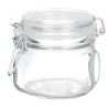 Contenedor hermético de vidrio de 0.5 lt. Ideal para que su contenido se mantenga fuera de la humedad y de grasas gracias a cerr
