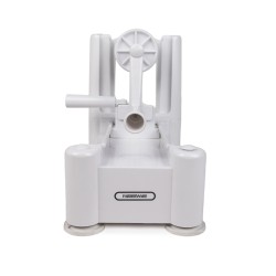 El rebanador de vegetales espiral farberware, está hecho de plástico fuerte y duradero, libre de bpa. Sus láminas de acero inoxi