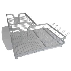Este escurridor premium de aluminio combina calidad, resistencia y diseño moderno. su material extra duradero asegura una larga 