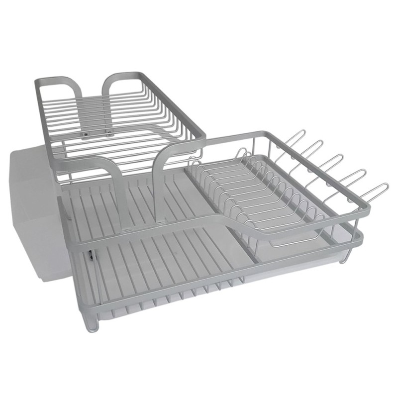 Este escurridor premium de aluminio combina calidad, resistencia y diseño moderno. su material extra duradero asegura una larga 