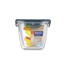 Reciente hecho de vidrio con tapa de plástico. Perfecto para transportar tus alimentos. Contenedores sellados herméticamente par