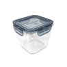 Reciente hecho de vidrio con tapa de plástico. Perfecto para transportar tus alimentos. Contenedores sellados herméticamente par