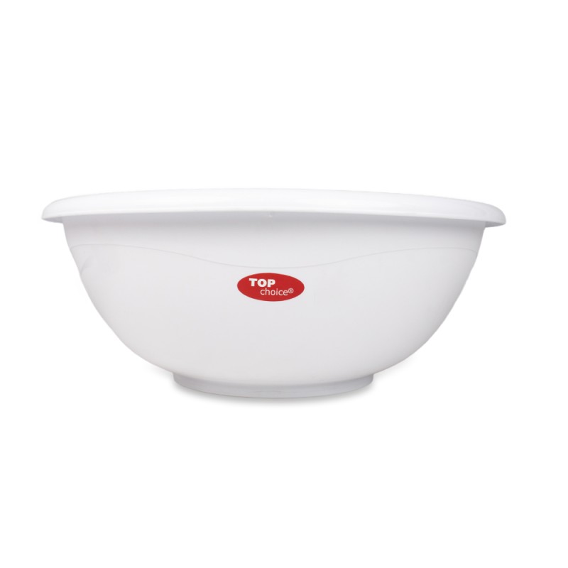 Bowl redondo de 12.5 lt, ideal para mezclar, servir o almacenar grandes porciones de alimentos. Su diseño amplio y resistente lo