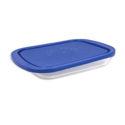 Mantén tus alimentos frescos por más tiempo con este practico contenedor rectangular. Ideal para conservar jamón, carnes frías o