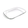 Mantén tus alimentos frescos por más tiempo con este practico contenedor rectangular. Ideal para conservar jamón, carnes frías o
