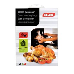 Bolsas para asar IBILI, con estas bolsas puedes asar de una forma más rápida, sabrosa y limpia, asar es una forma sana y ligera 