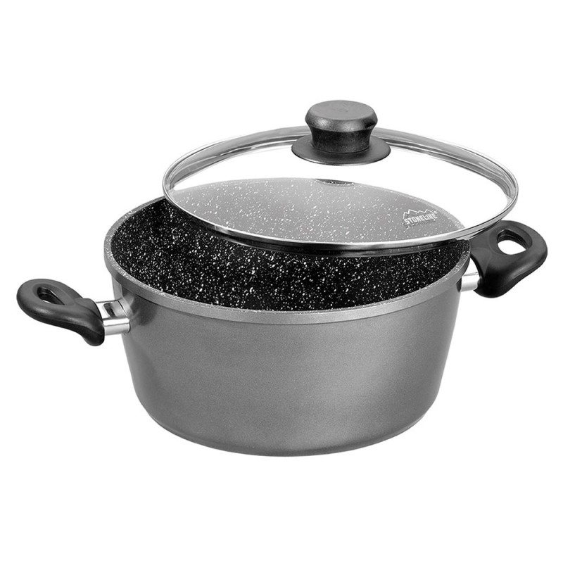 Recubrimiento interior antiadherente de partículas de piedra y base de acero inoxidable de grado magnético, para todo tipo de co