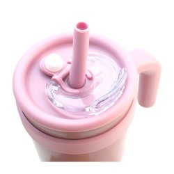Termo Doble Pared Rosa 900 Ml
