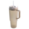 Termo Con Tapa Y Popote Gris 1.2 L