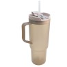 Termo Con Tapa Y Popote Gris 1.2 L
