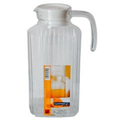 Jarra 1.7 Lt Quadro Con Tapa Blanca