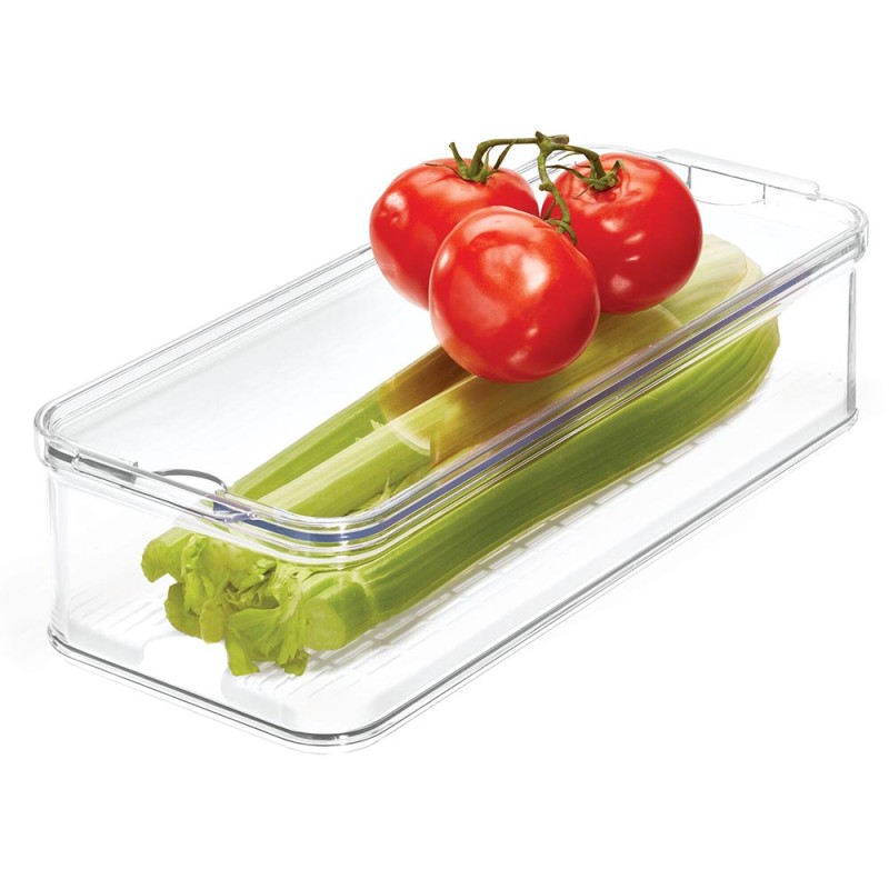 Mantenga su comida protegida y organizada con el Organizador Crisp Largo InterDesing. Ideal para crear un refrigerador, congelad