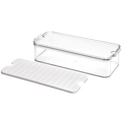 Mantenga su comida protegida y organizada con el Organizador Crisp Largo InterDesing. Ideal para crear un refrigerador, congelad