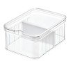 El organizador crisp de InterDesign es una adición versátil a su hogar. Este contenedor de calidad está hecho de plástico transp