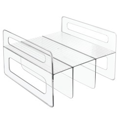 Actualice el almacenamiento de su cocina con el organizador binz de iDesign. Este innovador organizador está diseñado con 3 comp