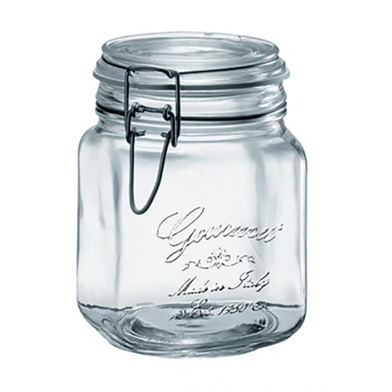 Frasco hermético gourmet de 1 lt, ideal para almacenar y conservar la frescura de tus alimentos. Su diseño elegante y funcional 