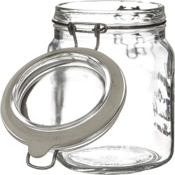 Frasco hermético gourmet de 1 lt, ideal para almacenar y conservar la frescura de tus alimentos. Su diseño elegante y funcional 