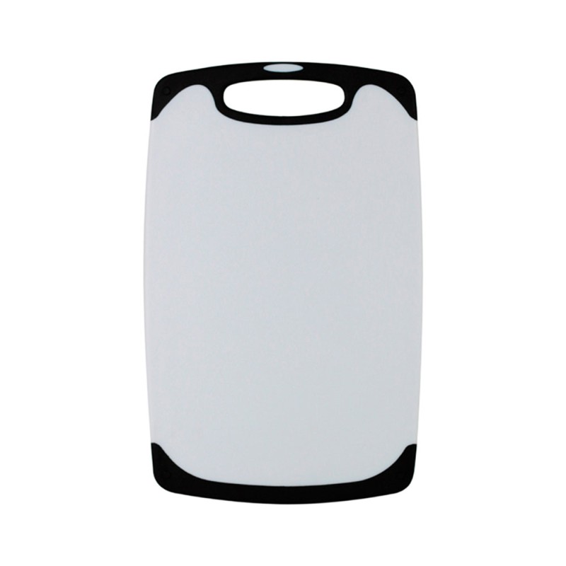 Tabla para picar, hecha de polipropileno, orillas de silicón antideslizante, ideal para cortar verduras, frutas o carnes. Color 