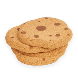 ¡Los posavasos de galletas hacen que cualquier superficie sea más dulce! Hechos de corcho antideslizante para que tus bebidas no