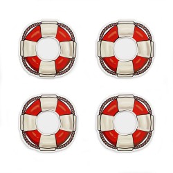 El primer compañero de tu mesa, juego de 4 posavasos de corcho antideslizantes. Diseño: FormNation.
