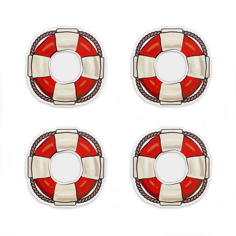 El primer compañero de tu mesa, juego de 4 posavasos de corcho antideslizantes. Diseño: FormNation.